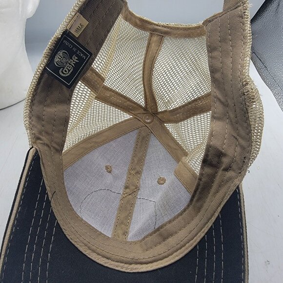 The Point Lake Powell Trucker Hat Black Tan Adjustable Casual Outdoors Comfort - Picture 7 of 9